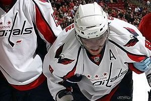 Alexander Ovechkin injured after his own hit