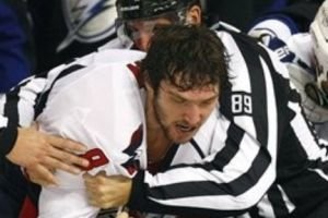 Ovechkin drops the gloves, Bradley fights instead